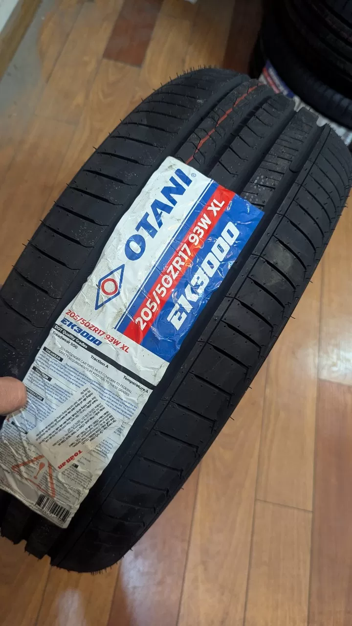Vỏ lốp 205/50R17 Otani Thái Lan, 205/50ZR17, vỏ lốp xe BMW 116i, vỏ lốp xe BMW 135i, vỏ lốp xe Mazda 3