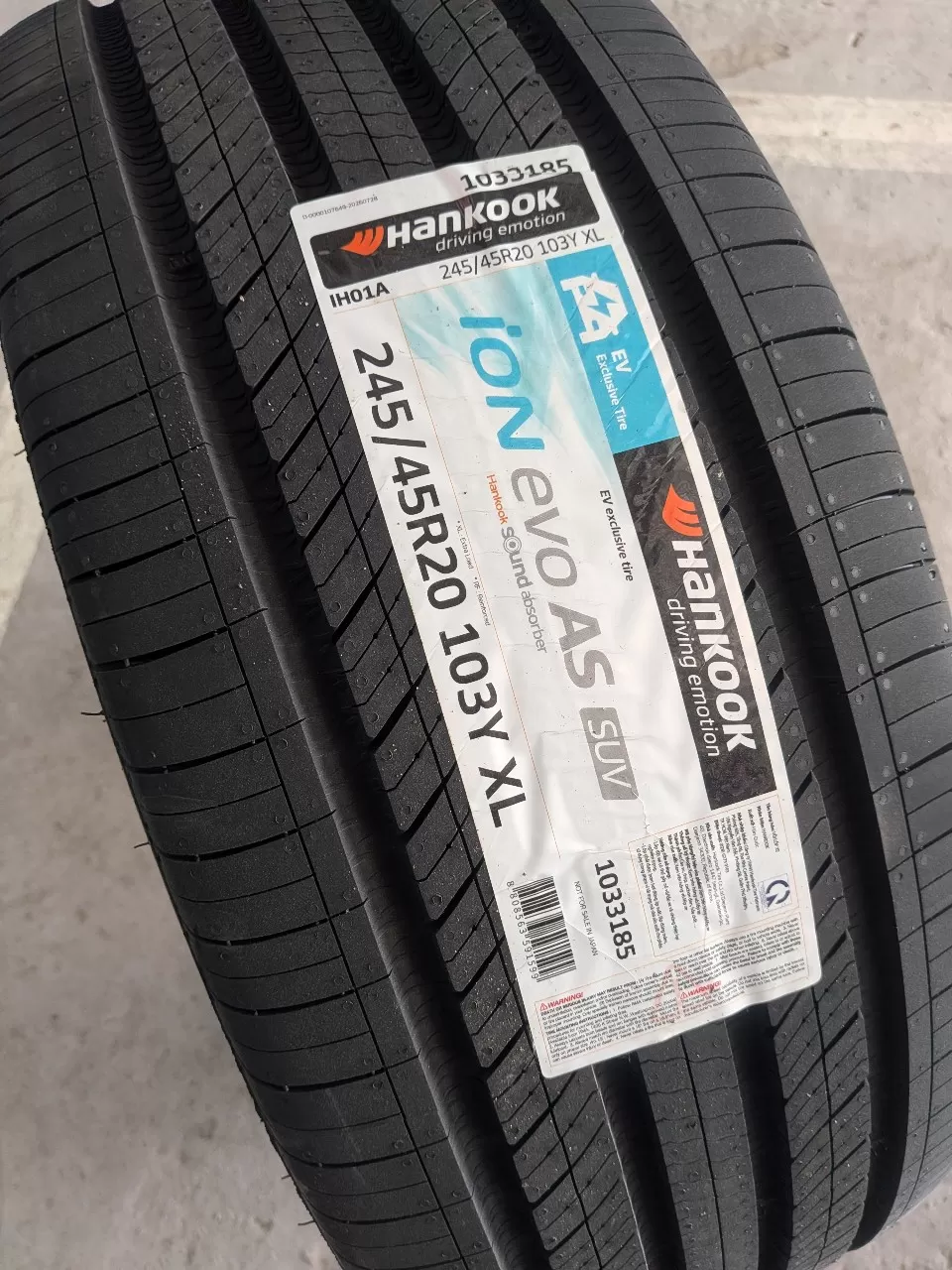 Vỏ lốp 245/45R20 EV Hankook, Vỏ lốp xe Vinfast VF8, vỏ lốp EV xe điện vinfast VF8