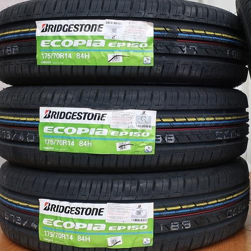 Vỏ lốp 175/70R14 Bridgestone Ecopia EP150, vỏ lốp xe Nissan Sunny XL, vỏ lốp xe Kia Soluto 1.4, vỏ lốp xe Hyundai Verna, vỏ lốp xe Volkswagen Polo