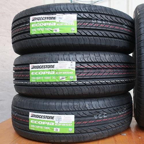 Vỏ lốp 235/70R16 Bridgestone, 235/70R16 Bridgestone 850 Ecopia, vỏ lốp xe ô tô Ford Escape XLS, vỏ lốp xe ô tô Hyundai Santafe 2.2 diesel, vỏ lốp xe ô tô Santafe 2.7 máy xăng AT, vỏ lốp xe ô tô Lexus RX300 3.0L