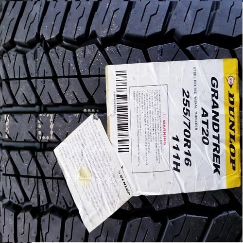 Vỏ lốp 255/70R16 Dunlop, vỏ lốp xe ô tô Ford Ranger XLS 2.2, vỏ lốp xe ô tô Mazda BT50 2.2 MT, vỏ lốp xe ô tô Nissan Navara 2.5 AT