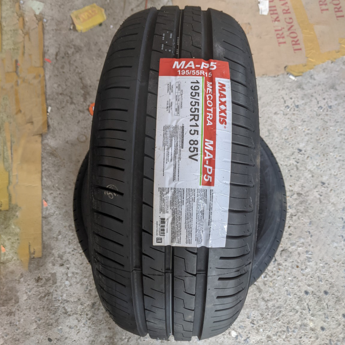 Vỏ lốp 195/55R15 Maxxis MAP5, vỏ lốp Xe: Lacetti max 1.8, Ford Laser Ghia 1.8AT, Mazda Premacy