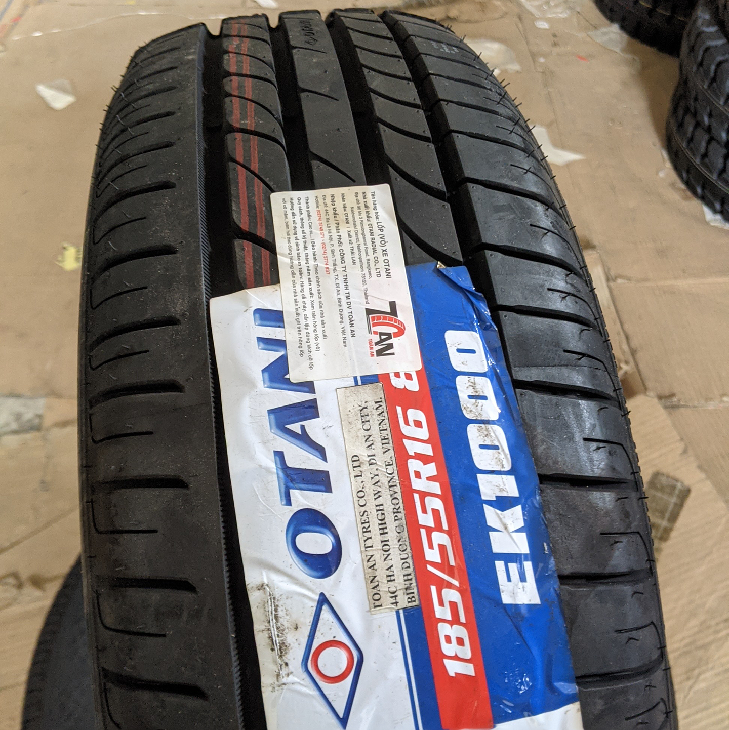 Vỏ lốp 185/55R16 Otani Thái Lan, vỏ lốp xe Honda City 1.5 CVT, vỏ lốp xe Honda Jazz 1.5