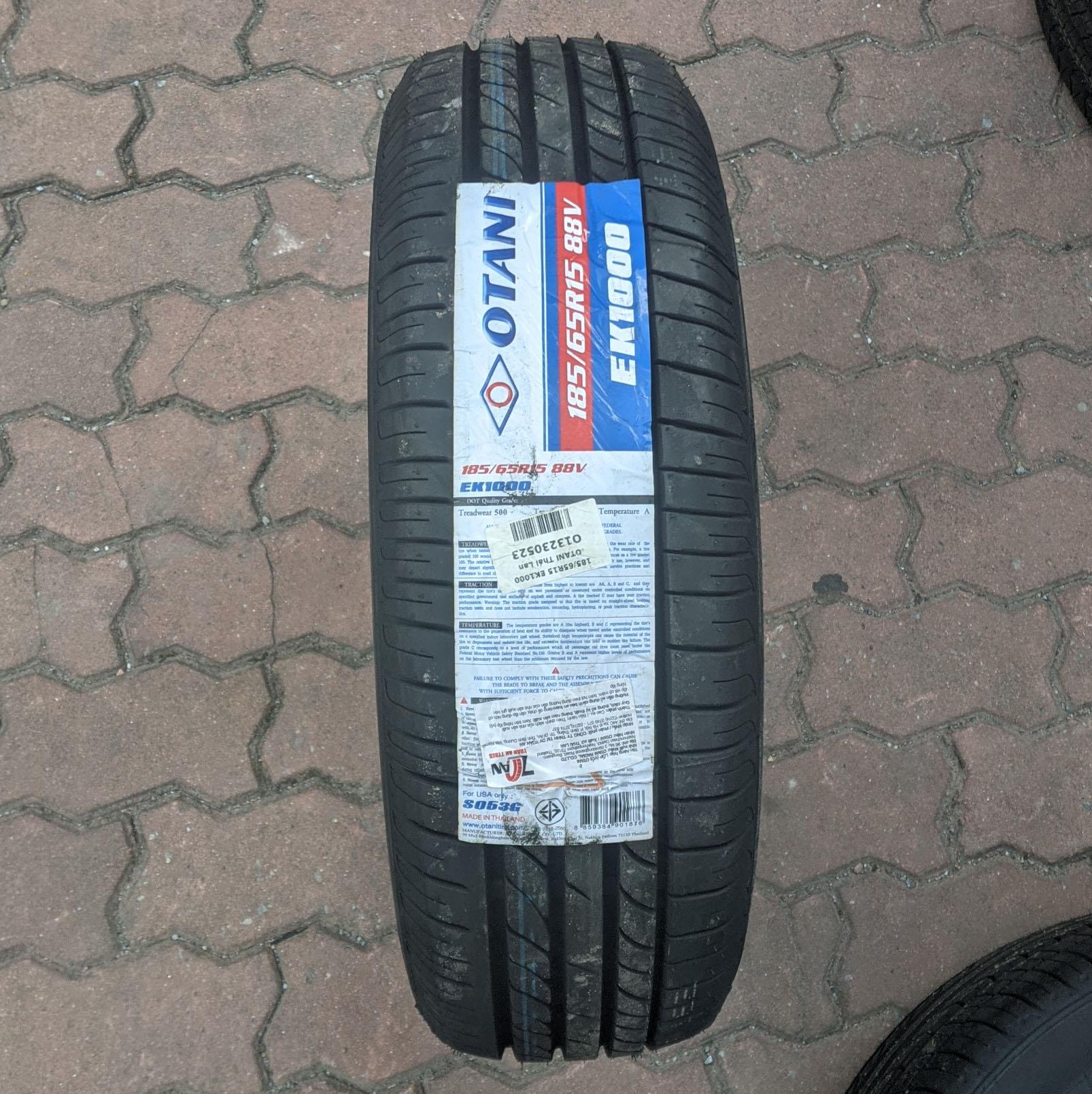 185/65R15 Otani Thái Lan vỏ lốp Xe: Nissan Sunny, Nissan Tiida 1.6 MT, Nissan Grand Livina, Kia Rio sedan, Hyundai Accent, Hyundai Avante, Suzuki Ertiga