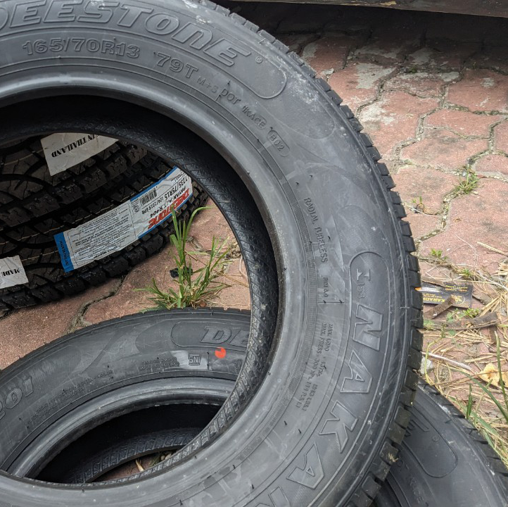 Vỏ lốp 165/70R13 R201 DEESTONE THÁI LAN