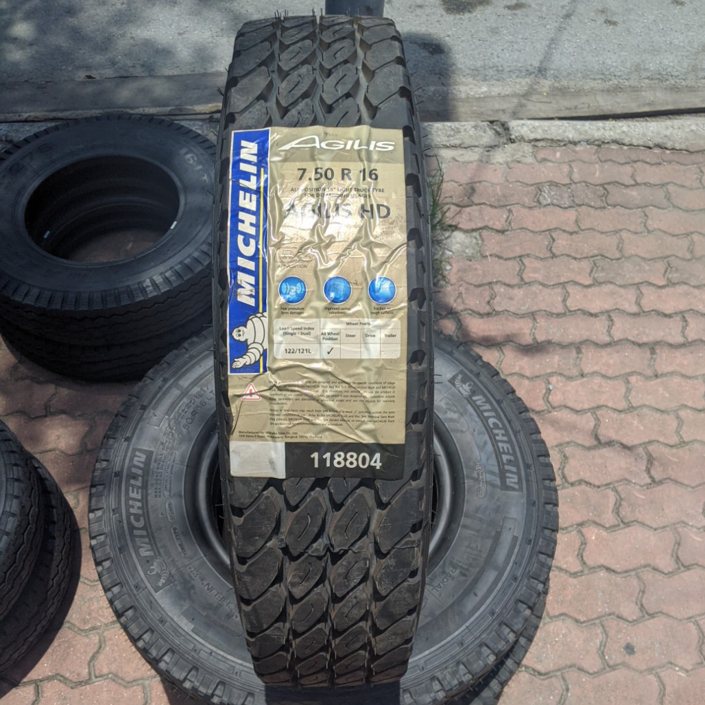 Vỏ lốp 750R16 Michelin Agilis HD 14PR, vỏ lốp tải nặng, 7.50-16, 750-16