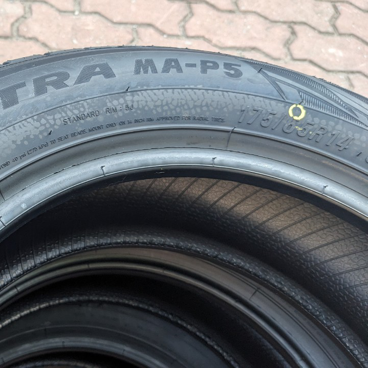 Vỏ lốp 175/65R14 Maxxis MAP5, vỏ lốp Xe: Toyota Vios Limo, Toyota Wigo, Honda Brio 1.2G, Mitsubishi Attrage 1.2, Mazda 323