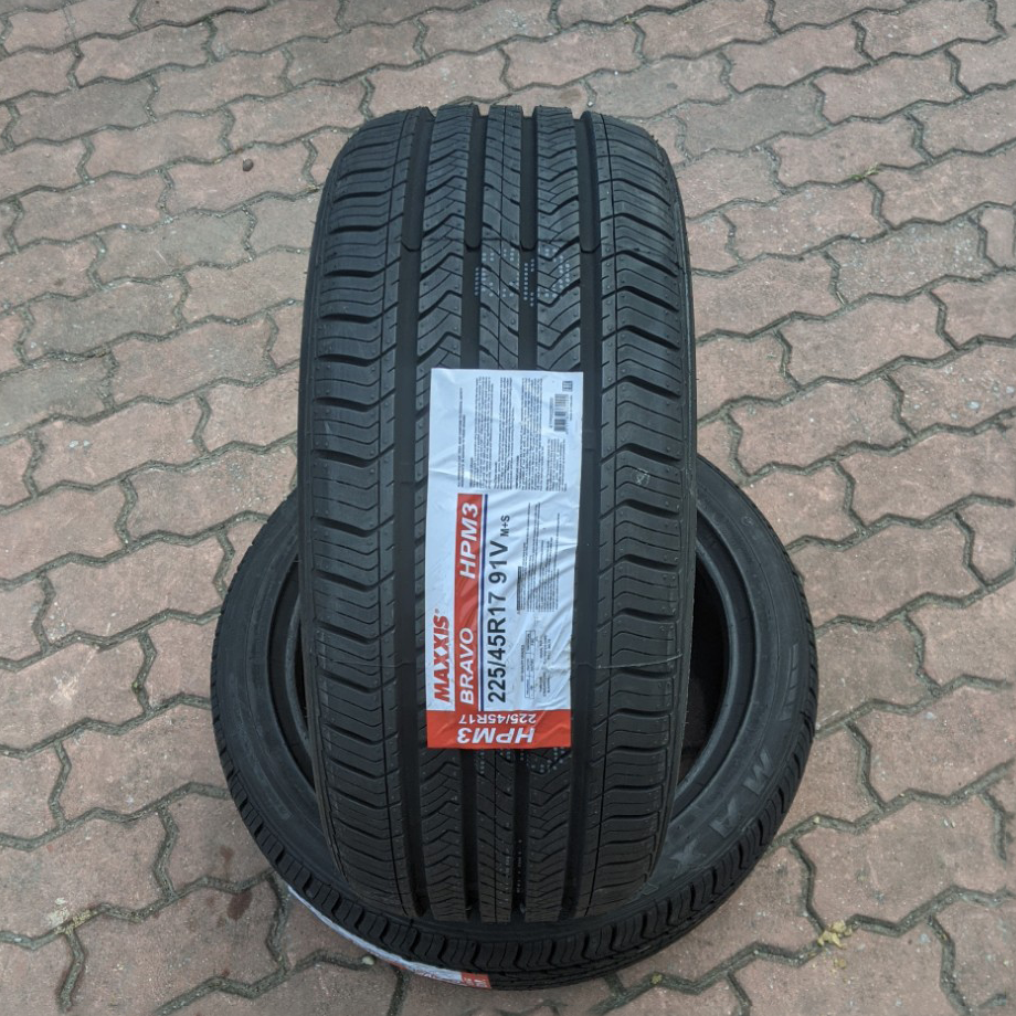 Vỏ lốp 225/45R17 Maxxis HP-M3, vỏ lốp Xe: BMW 320i, KIA Cerato, Kia Rondo, Lexus IS250, Mercedes C180, Mercedes C200K, Mercedes C230 2.5, Mercedes C250 C280 C300, Volkswagen Scirocco