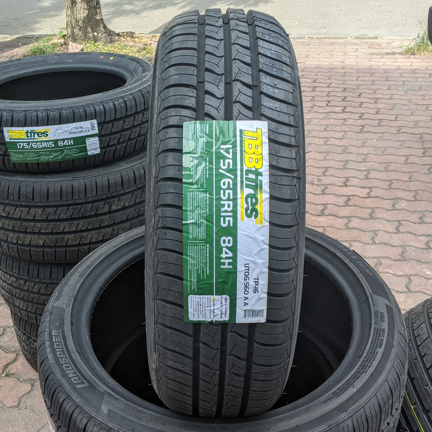 Vỏ lốp 175/65R15 TBB Thái Lan, vỏ lốp ô tô Honda City, vỏ lốp xe ô tô Honda Jazz