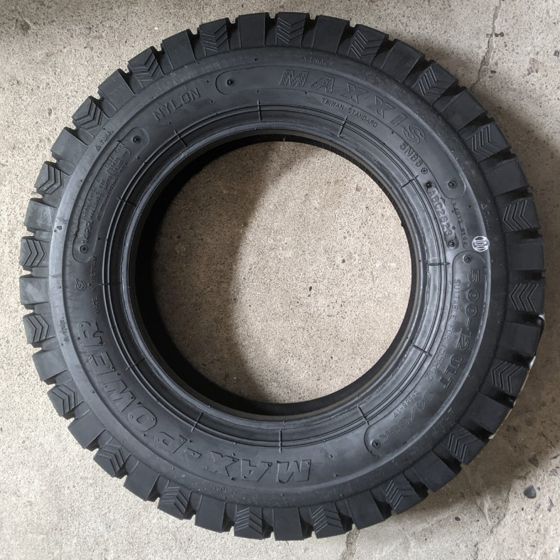 Vỏ lốp 5.00-12 C668 Maxxis 14PR, vỏ lốp 500-12 gai ngang Maxxis, vỏ lốp xe ô tô THACO TOWNER 800