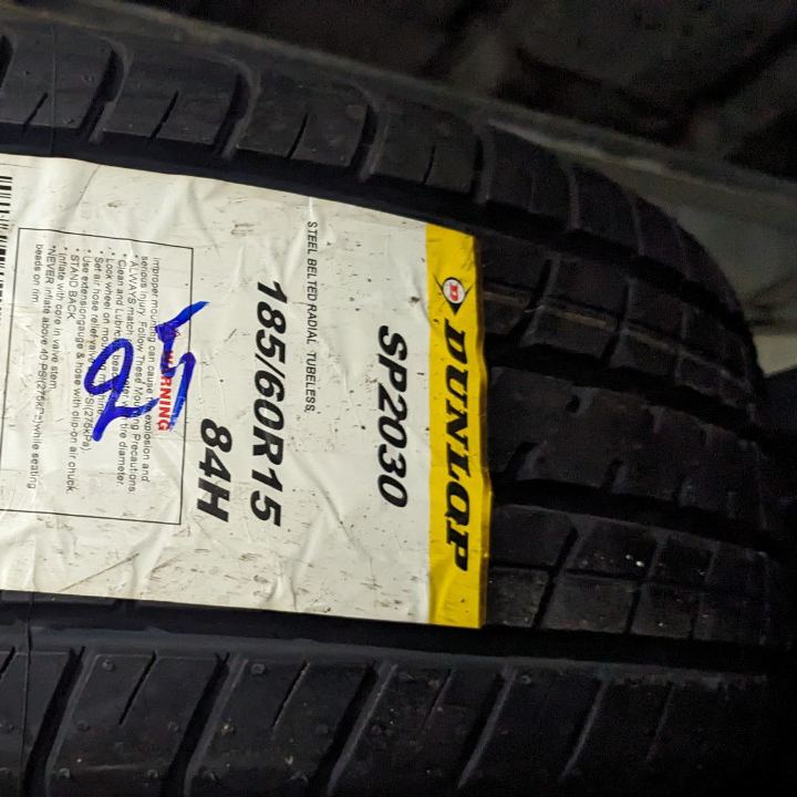 Vỏ lốp 185/60R15 Dunlop, ỏ lốp ô tô Toyota Vios G, Vios E, Vios TRD, vỏ lốp ô tô Toyota Yaris, vỏ lốp ô tô Hyundai i20 1.4AT, vỏ lốp ô tô Suzuki Swift 1.5, vỏ lốp ô tô Volkswagen Polo 1.4