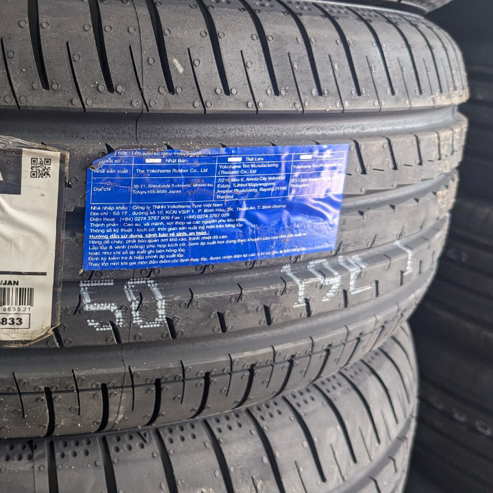 205/60R16 Yokohama Nhật vỏ lốp Xe: BMW 320i, Chevrolet Cruze, Ford Ecosport, Ford Focus 1.6, Kia Carens, Kia Soul, Mazda 3