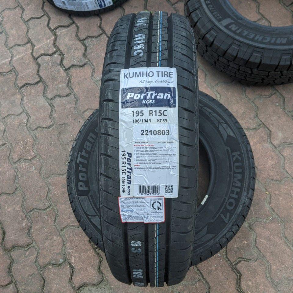 Vỏ lốp 195R15C 8PR KC53 KUMHO VIỆT NAM, vỏ lốp ô tô Kia K200