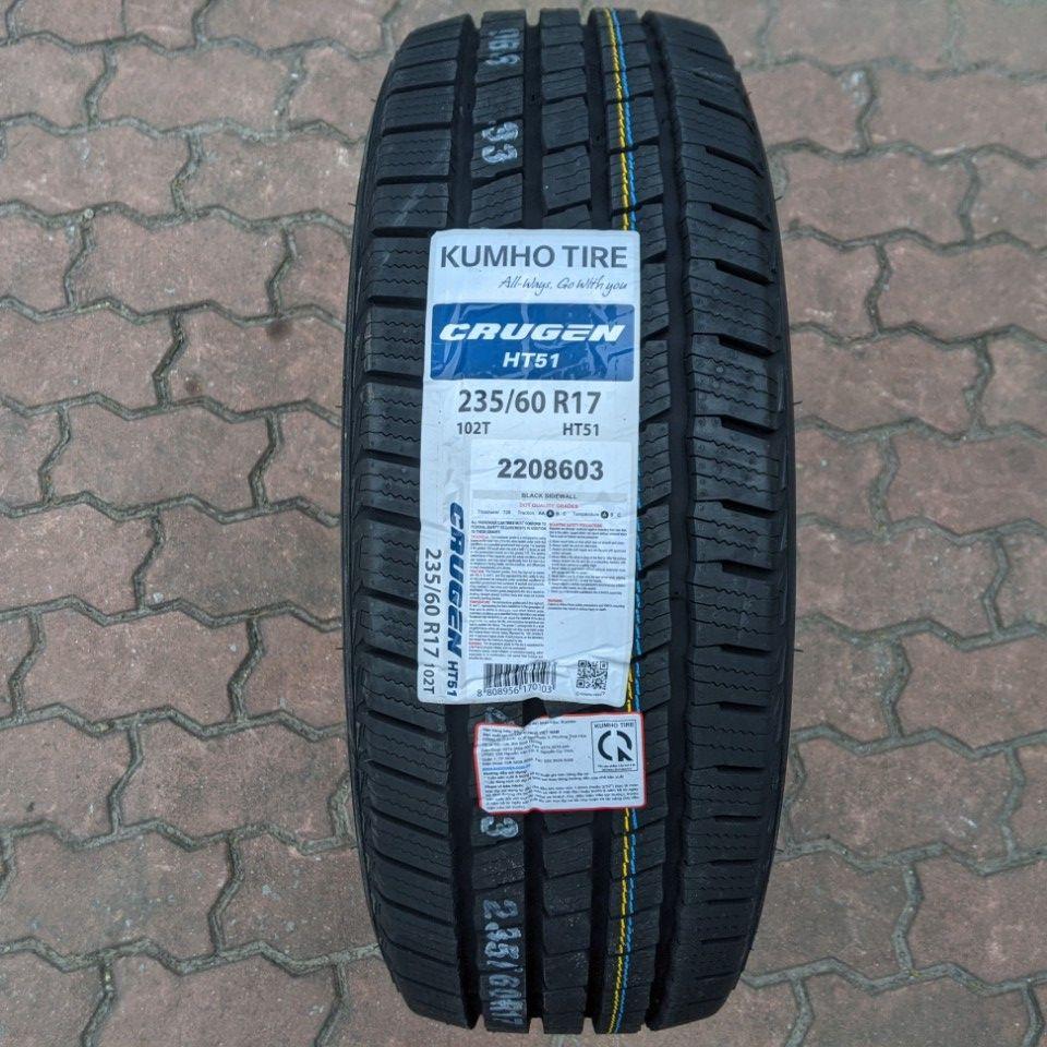 Vỏ lốp 235/60R17 102T HT51 KUMHO VIỆT NAM, vỏ lốp ô tô Chevrolet Captiva, vỏ lốp ô tô Mercedes GLK220, vỏ lốp ô tô Mercedes GLK250, vỏ lốp ô tô Toyota Sienna