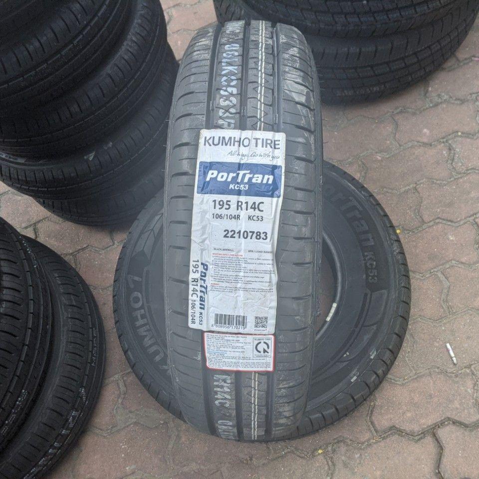 195R14C KUMHO KC53 8Pr VIỆT NAM, vỏ lốp xe Toyota Hiace, vỏ lốp xe Toyota Zace, vỏ lốp xe Mitsubbishi Jolie, vỏ lốp xe Huyndai porter, vỏ lốp xe Suzuki Super Carry Pro