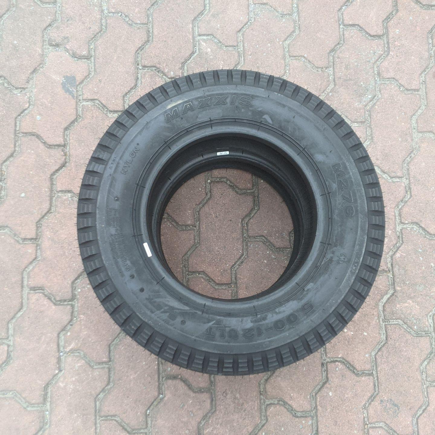 Vỏ lốp 5.00-12 M276 Maxxis 14PR, vỏ lốp 500-12 gai dọc Maxxis, vỏ lốp xe ô tô THACO TOWNER 800