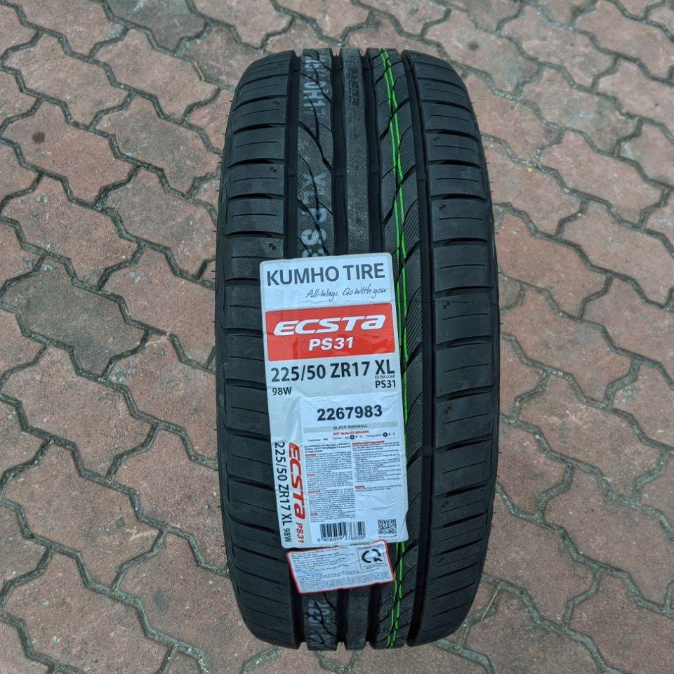 Vỏ lốp 225/50R17 98W PS31 KUMHO VIỆT NAM, vỏ lốp ô tô Audi A4 A5, BMW 420i, BMW X1, Outlander, Ford Mondeo 2.3, Honda Accord 2.4, Kia Carens 2.0, Lexus GS 300 Gs350, Mercedes C200 C250, Peugeot 3008, Subaru Legacy