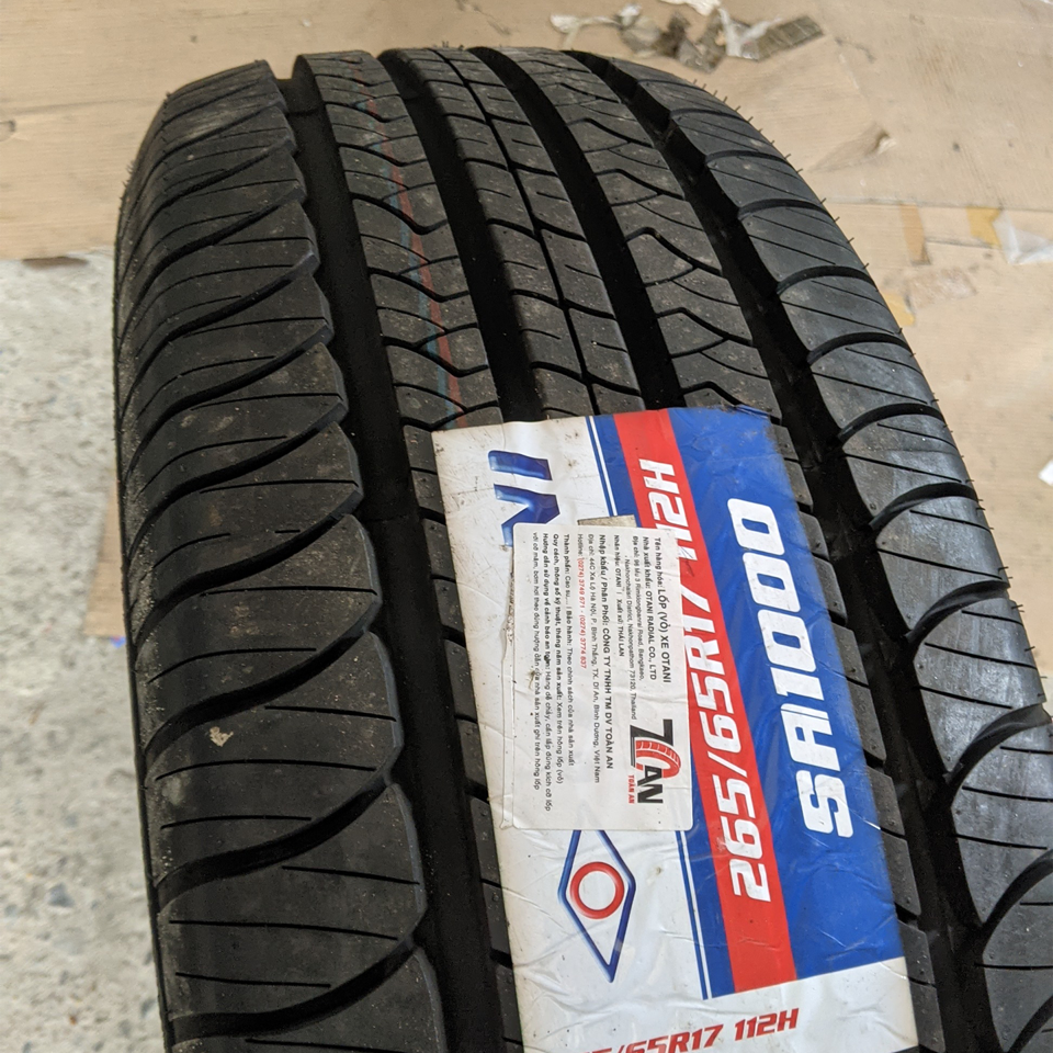 Vỏ lốp 265/65R17 Otani Thái Lan, vỏ lốp ô tô Everest Ambiente, vỏ lốp ô tô Lexus GX470, vỏ lốp ô tô Luxus LX470, vỏ lốp ô tô Mazda BT50, vỏ lốp ô tô Mitsubishi Pajero, vỏ lốp ô tô Toyota Fortuner, Toyota Hilux, vỏ Land Cruis