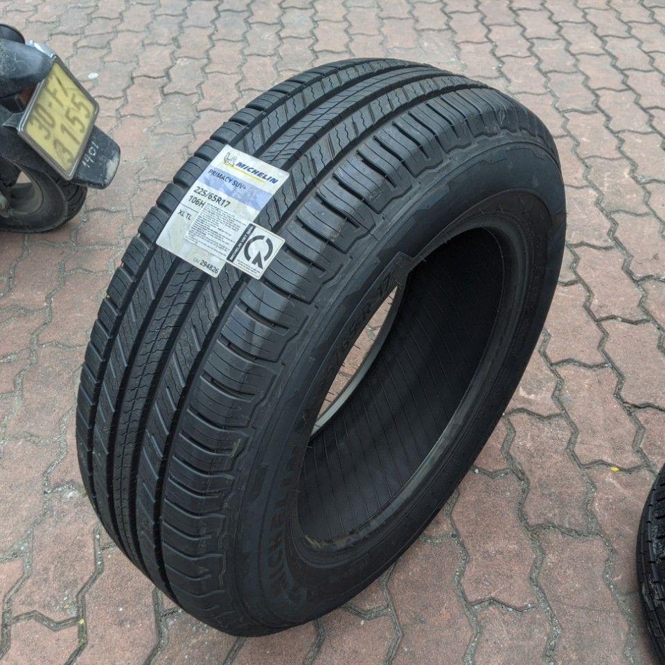 Vỏ lốp 225/65R17 Michelin Primacy SUV, vỏ lốp ô tô Honda CRV 2.0AT, vỏ lốp ô tô Lexus RX350, vỏ lốp ô tô Lexus RX400h, vỏ lốp ô tô Lexus NX 200T, vỏ lốp ô tô Subaru Outback 2.5i, vỏ lốp ô tô Toyota Rav4