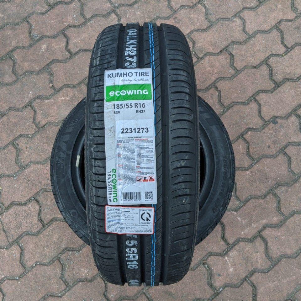Vỏ lốp 185/55R16 83V KH27 KUMHO VIỆT NAM, vỏ lốp xe  Honda City 1.5 CVT, vỏ lốp xe Honda Jazz 1.5