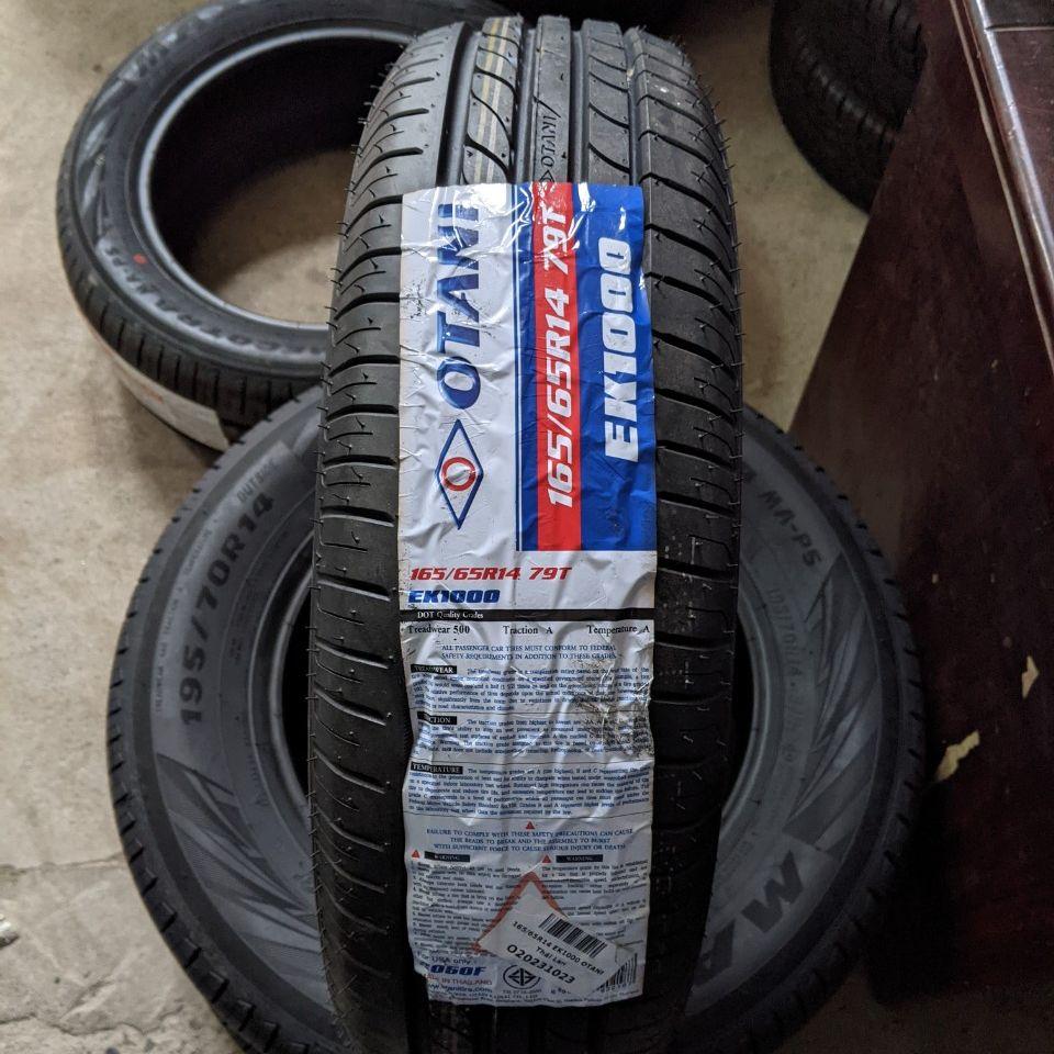 Vỏ lốp 165/65R14 Otani Thái Lan, vỏ lốp Chevrolet Spark Duo, vỏ lốp xe ô tô Hyundai Getz, vỏ lốp xe Hyundai I10, vỏ lốp Mitsubishi Mirage 1.2