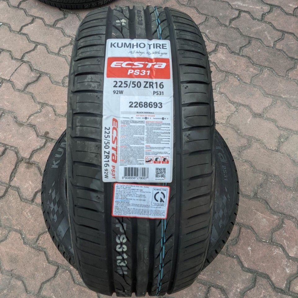 Vỏ lốp 225/50R16 92W PS31 KUMHO VIỆT NAM, vỏ lốp ô tô Honda Civic 1.8E