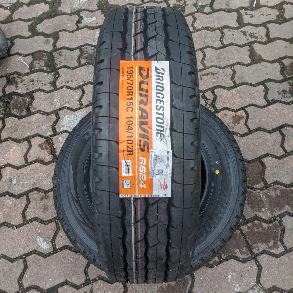 Vỏ lốp 195/70R15C Bridgestone, Bridgestone 195/70R15C   R624 Duravis, vỏ lốp xe toyota Hiace, huyndai 1 tấn