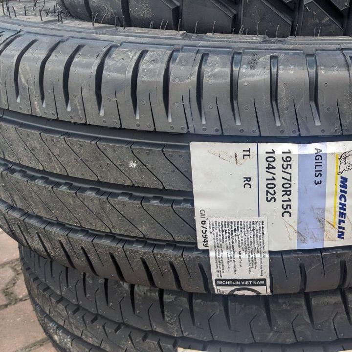 Vỏ lốp 195/70R15C 8PR Michelin Agilis, vỏ lốp xe toyota Hiace, huyndai 1 tấn