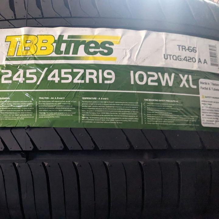 245/45R19 TBB TR-66 Thái Lan vỏ lốp Xe: BMW 740Li, BMW 750Li, Hyundai Tucson, Hyundai Equus, Kia Sportage, Lexus LS460, Mercedes S450