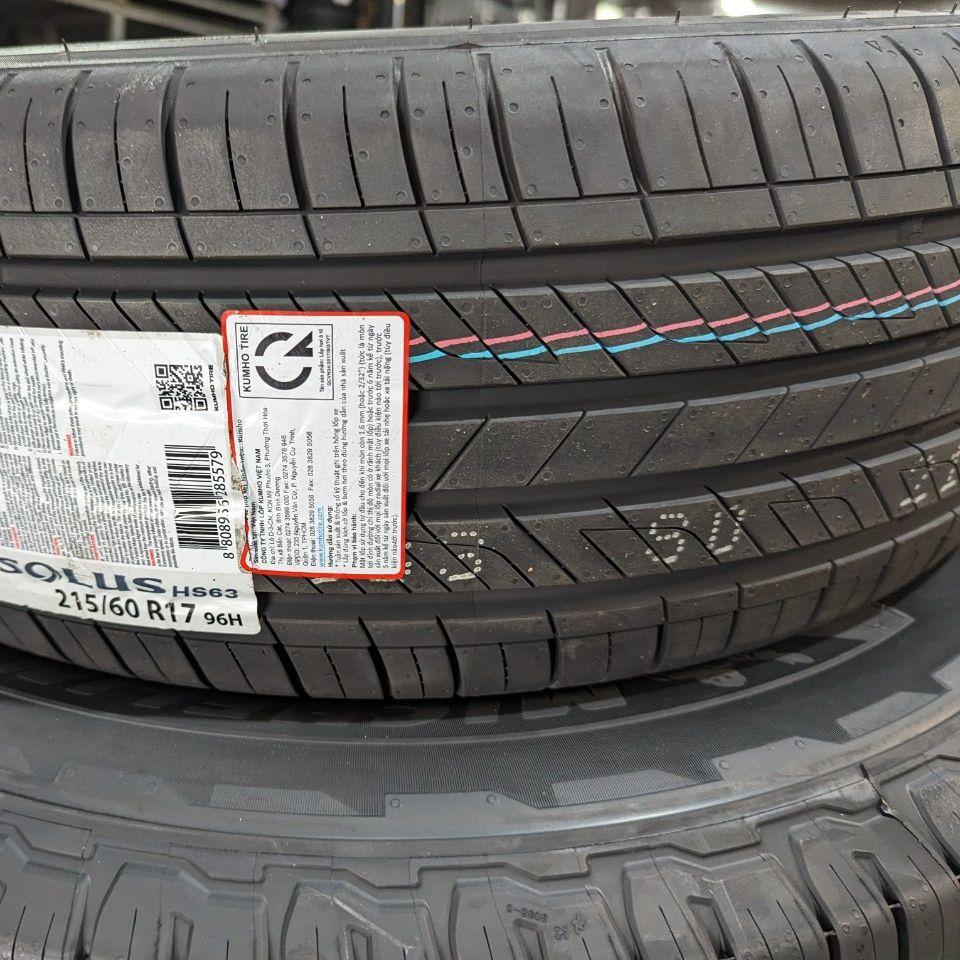 Vỏ lốp 215/60R17 KUMHO HS63 H04L VIỆT NAM, vỏ lốp ô tô Hyundai Creta 1.6, vỏ lốp ô tô Kia Seltos Deluxe, vỏ lốp ô tô Nissan Qashqai , vỏ lốp ô tô Toyota Cross, vỏ lốp ô tô Toyota Rush