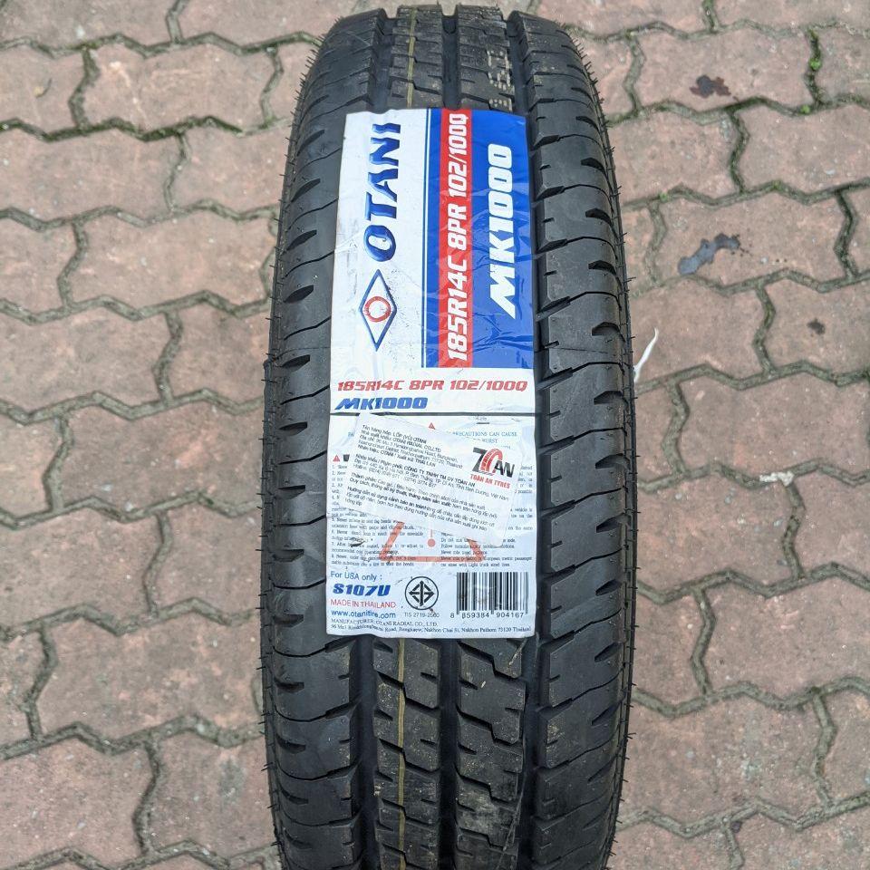 Vỏ lốp 185R14C 8Pr Otani Thái Lan, vỏ lốp xe Toyota Hiace, vỏ lốp xe Toyota Zace, vỏ lốp xe Mitsubbishi Jolie, vỏ lốp xe Huyndai porter, vỏ lốp xe Suzuki Super Carry Pro