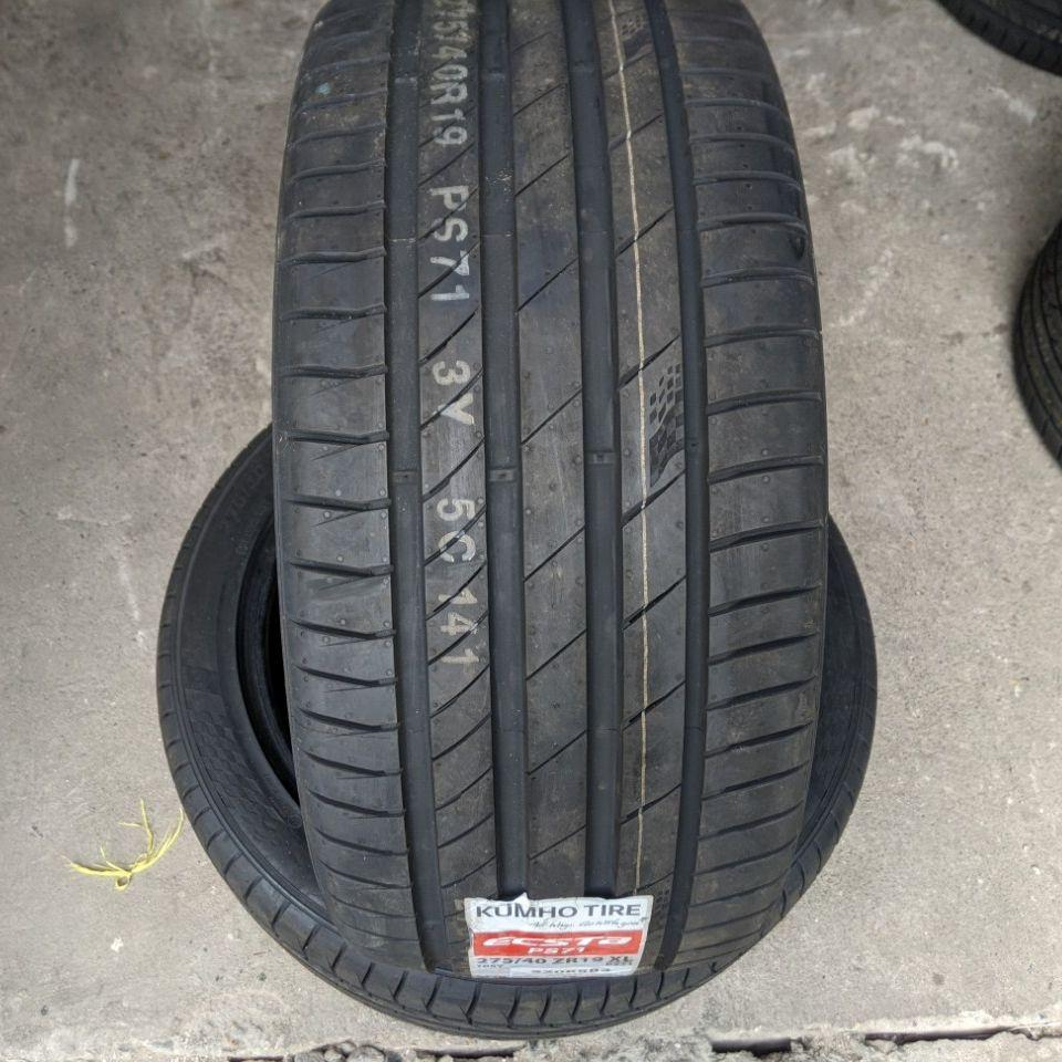 275/40R19 PS71 KUMHO HÀN QUỐC Khuyến Mãi vỏ lốp Xe: Mercedes S450 lốp sau, Mercedes S500 lốp trước, BMW 740Li, BMW 750Li 4.8, Hyundai Equus 5.0AT
