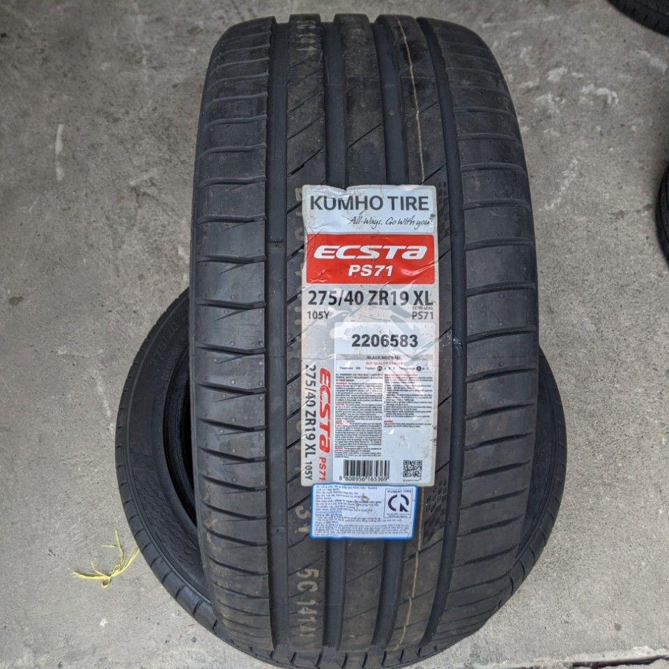 275/40R19 PS71 KUMHO HÀN QUỐC Khuyến Mãi vỏ lốp Xe: Mercedes S450 lốp sau, Mercedes S500 lốp trước, BMW 740Li, BMW 750Li 4.8, Hyundai Equus 5.0AT