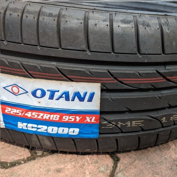 Vỏ lốp 225/45R18 Otani Thái Lan, 225/45ZR18, vỏ lốp xe BMW 330i 2017, vỏ lốp xe Hyundai Genesis coupe 2.0AT, vỏ lốp xe Kia Optima 2.0, vỏ lốp xe Mercedes C250 2.0
