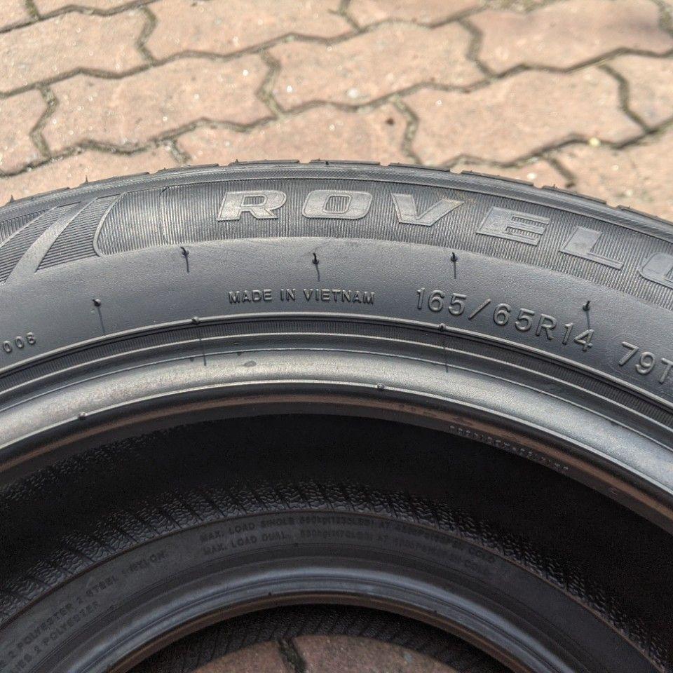 165/65R14 ROVELO vỏ lốp Xe: Chevrolet Spark Duo, Hyundai Getz, Hyundai I10, Mitsubishi Mirage 1.2