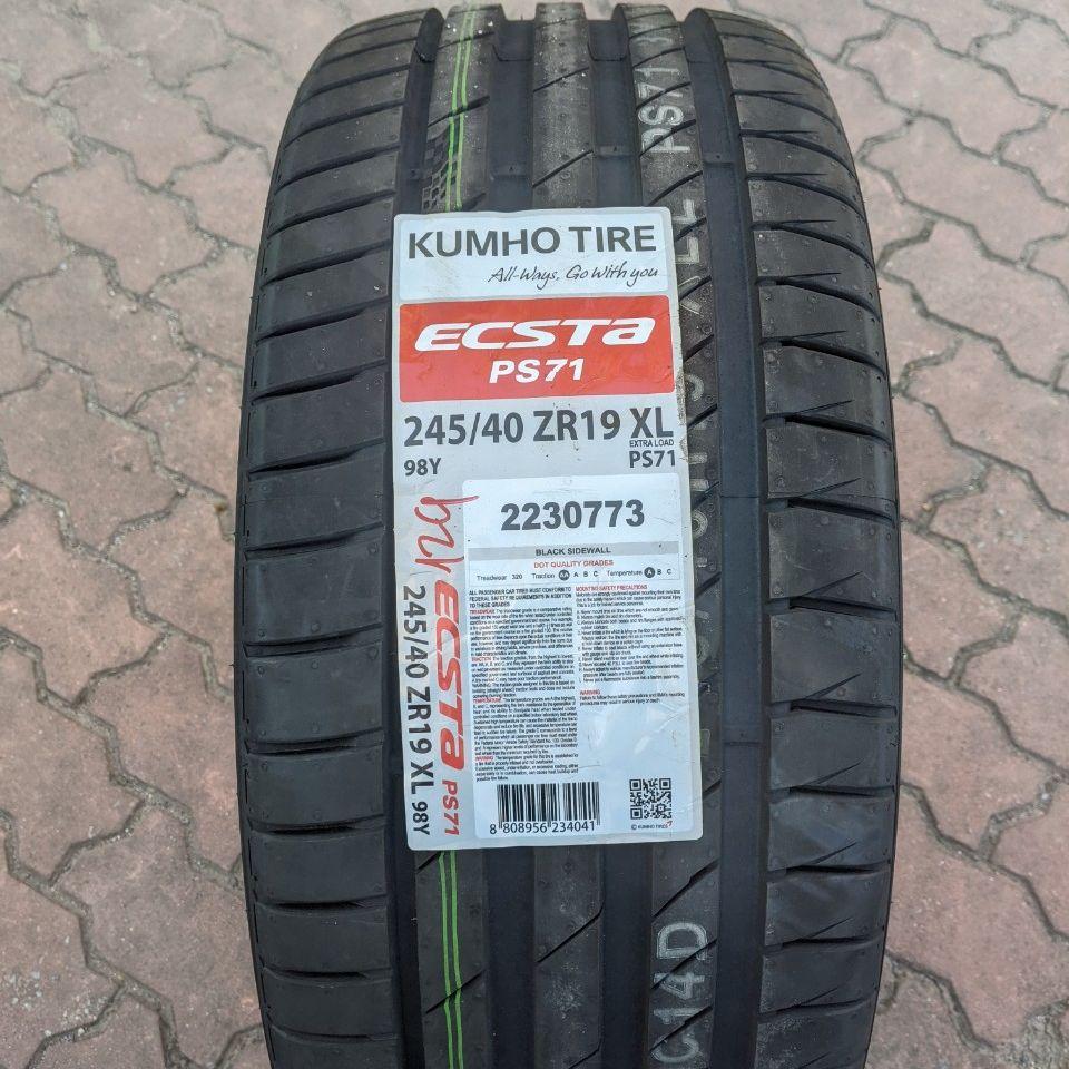 245/40R19 PS71 KUMHO HÀN QUỐC vỏ lốp Xe: Vinfast Lux A2.0, Mercedes E300 2.0, Mercedes S500 lốp trước, Acura RLX 3.5 V6, Hyundai Elantra GLS 2.0 xăng AT6, Hyundai Genesis lốp trước