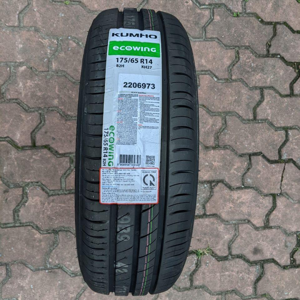 Vỏ lốp 175/65R14 82H KH27 KUMHO VIỆT NAM, vỏ lốp xe Toyota Vios Limo, vỏ lốp xe Toyota Wigo, vỏ lốp xe Honda Brio 1.2G, vỏ lốp xe Mitsubishi Attrage 1.2, vỏ lốp xe mazda 323