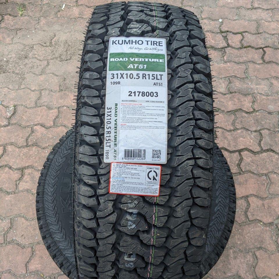 31x10.50R15 AT51 6Pr KUMHO VIỆT NAM vỏ lốp Xe: địa hình