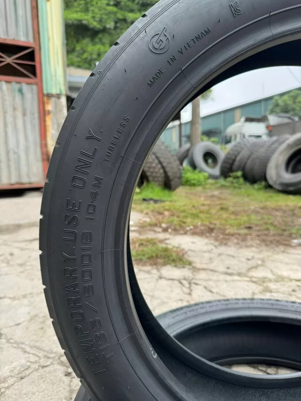 Vỏ lốp dự phòng 135/80R18 CST, lốp dự phòng Huyndai Kona