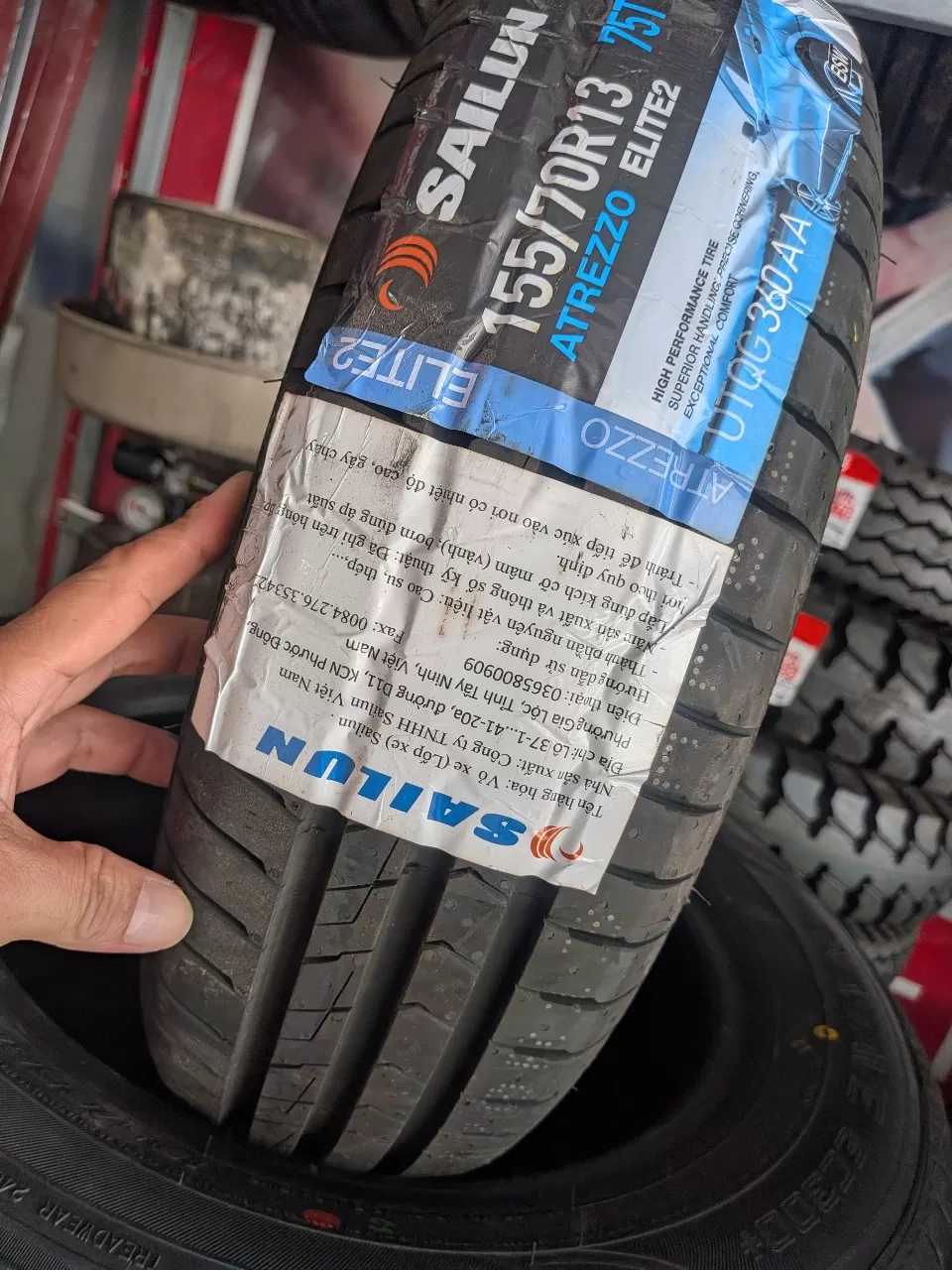 Vỏ lốp 155/70R13 Sailun Việt Nam, vỏ lốp Kia Morning VAN, Hyundai Eon, Suzuki Wagon