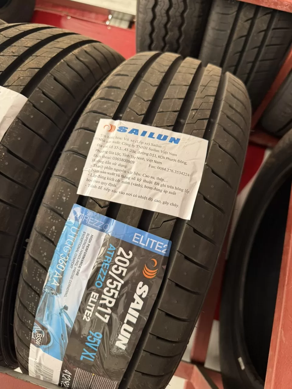 Vỏ lốp 205/55r17 Sailun, vỏ lốp theo xe Vinfast VF5