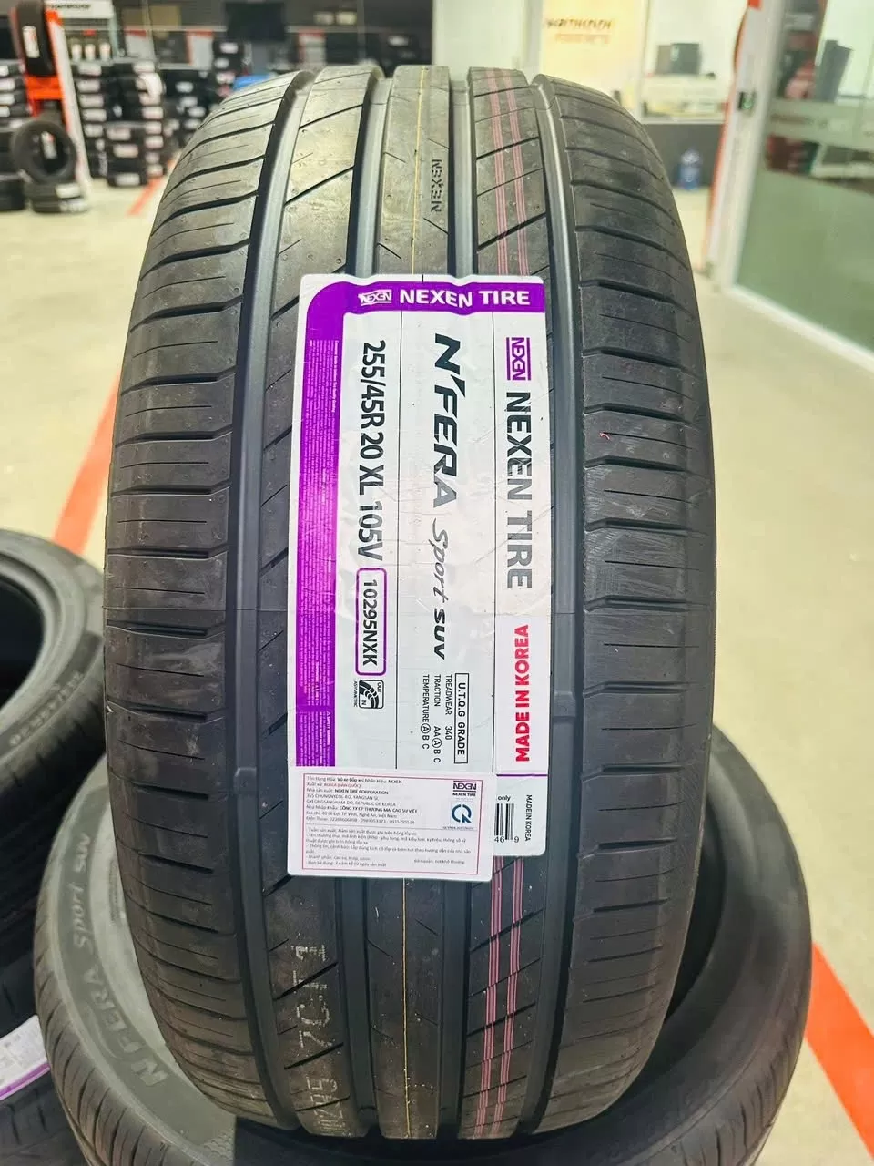 Vỏ lốp 255/45R20 Nexen Sport SUV, vỏ lốp theo xe ô tô Huyndai Santafe