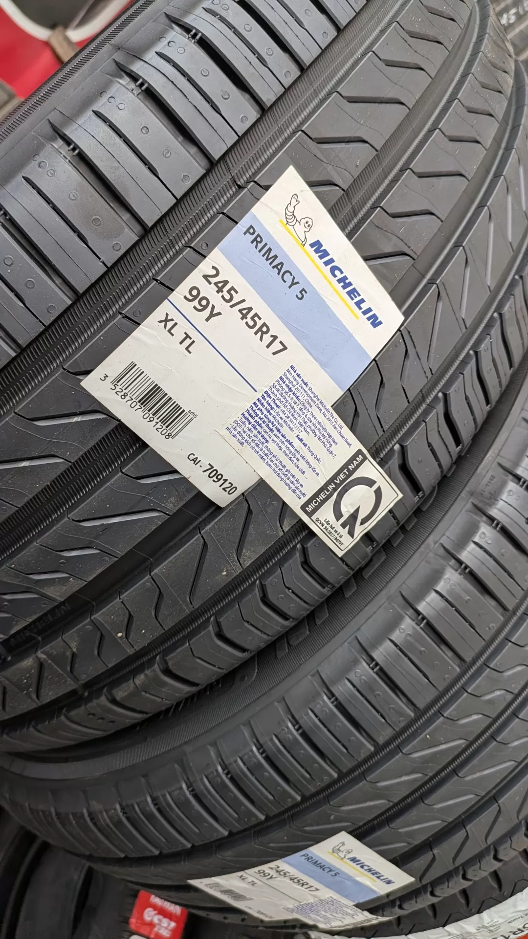 Vỏ lốp 245/45R17 Michelin Primacy 5, vỏ lốp ô tô Mercedes E 200, vỏ lốp ô tô Mercedes E250, vỏ lốp ô tô Mercedes E300, vỏ lốp ô tô Mercedes E400