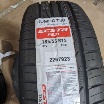 Vỏ lốp 185/55R15 82V PS31 KUMHO VIETNAM, Vỏ lốp ô tô Chevrolet Aveo, Vỏ lốp xe Ford Fiesta 1.5, Vỏ lốp xe Vinfast Fadil 1.4, Vỏ lốp xe Mazda 2 1.5, Vỏ lốp xe Honda Brio 1.2RS, Vỏ lốp xe Hyundai Getz Click 1.4AT, Vỏ lốp xe Hyundai i20