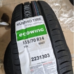 Vỏ lốp 155/70R14 77H KH27 KUMHO VIỆT NAM, vỏ lốp xe Nissan Sunny XL, vỏ lốp xe Kia Soluto 1.4, vỏ lốp xe Hyundai Verna, vỏ lốp xe Volkswagen Polo