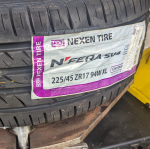 225/45R17 Nexen vỏ lốp Xe: KIA Cerato, Kia Rondo, Lexus IS250, Mercedes C180, Mercedes C200K, Mercedes C230 C250 C280 C300, Volkswagen Scirocco