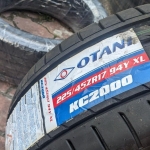 Vỏ lốp 225/45R17 Otani Thái Lan, 225/45ZR17, vỏ lốp ô tô KIA Cerato, Kia Rondo, vỏ lốp ô tô Lexus IS250, vỏ lốp ô tô Mercedes C180, Mercedes C200K, Mercedes C230 C250 C280 C300, Volkswagen Scirocco