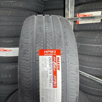 265/60R18 Maxxis HPM3, vỏ lốp Xe: Chevrolet Colorado, Chevrolet Trailblazer, Ford Ranger Wildtrack, Lexus GX460, Mitsubishi Pajero, Mitsubishi Triton 2.4, Toyota Fortuner 2.7V, Land Cruiser Prado