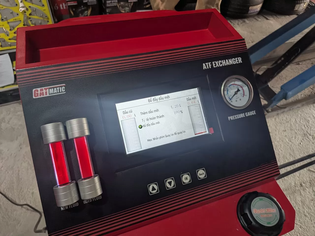 Dịch vụ thay dầu tuần hoàn hộp số tự động