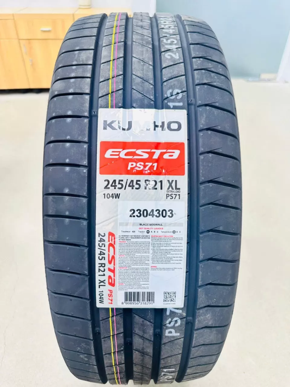 Vỏ lốp 245/45R21 Kumho HP71 Hàn Quốc, vỏ lốp xe Huyndai Palisade